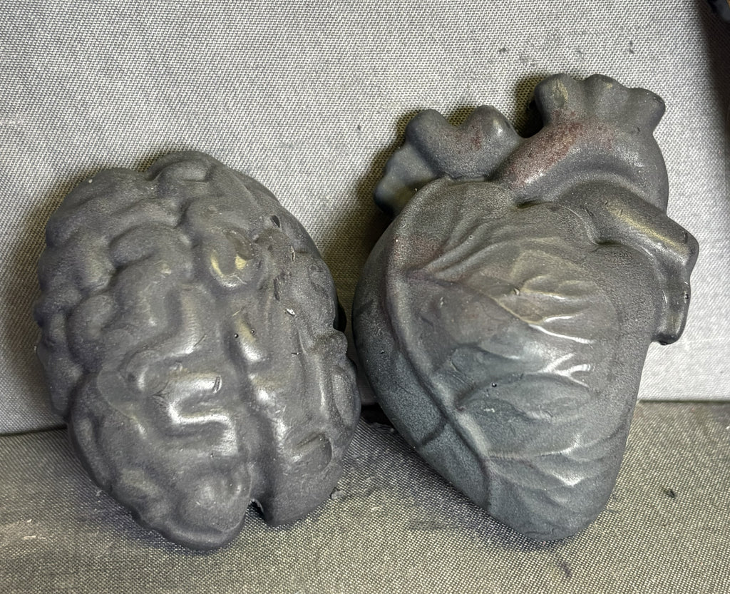 Heart & Brain Soap Bar Set – Anatomical Handmade Novelty Soaps