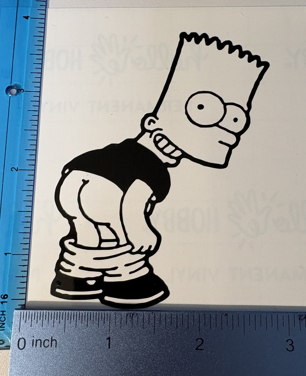 Rebel Bart Mooning Vinyl Decal