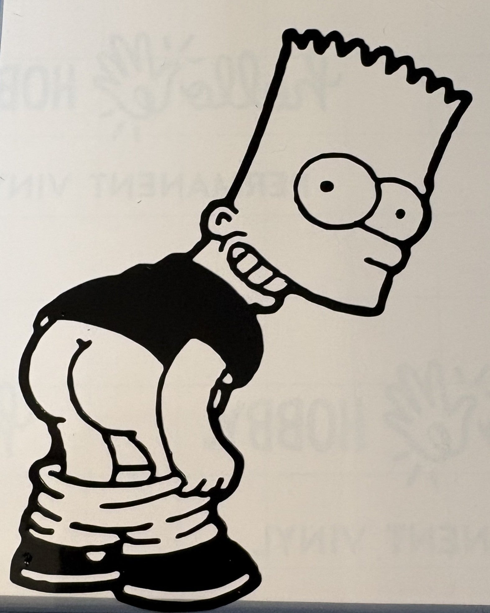 Rebel Bart Mooning Vinyl Decal