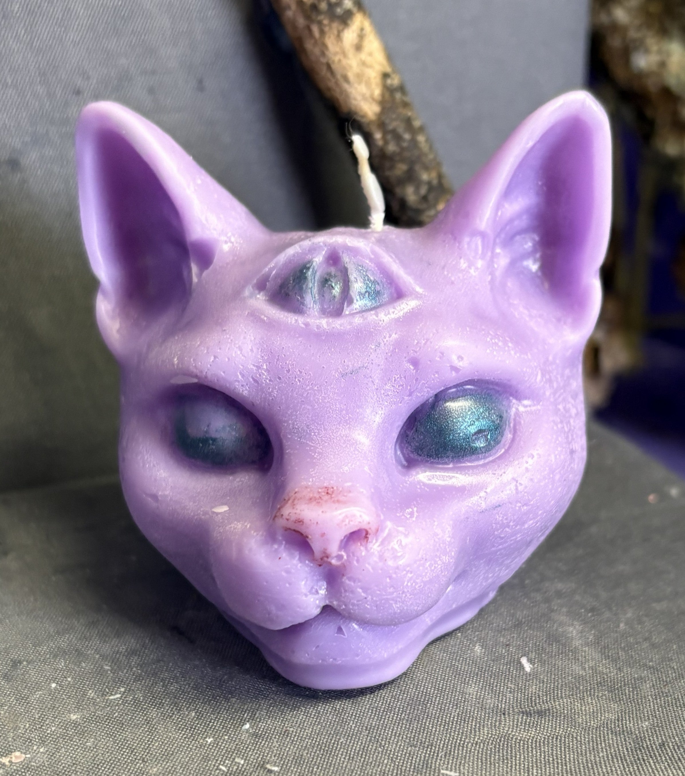 Eye of Horus Cat Head Candle