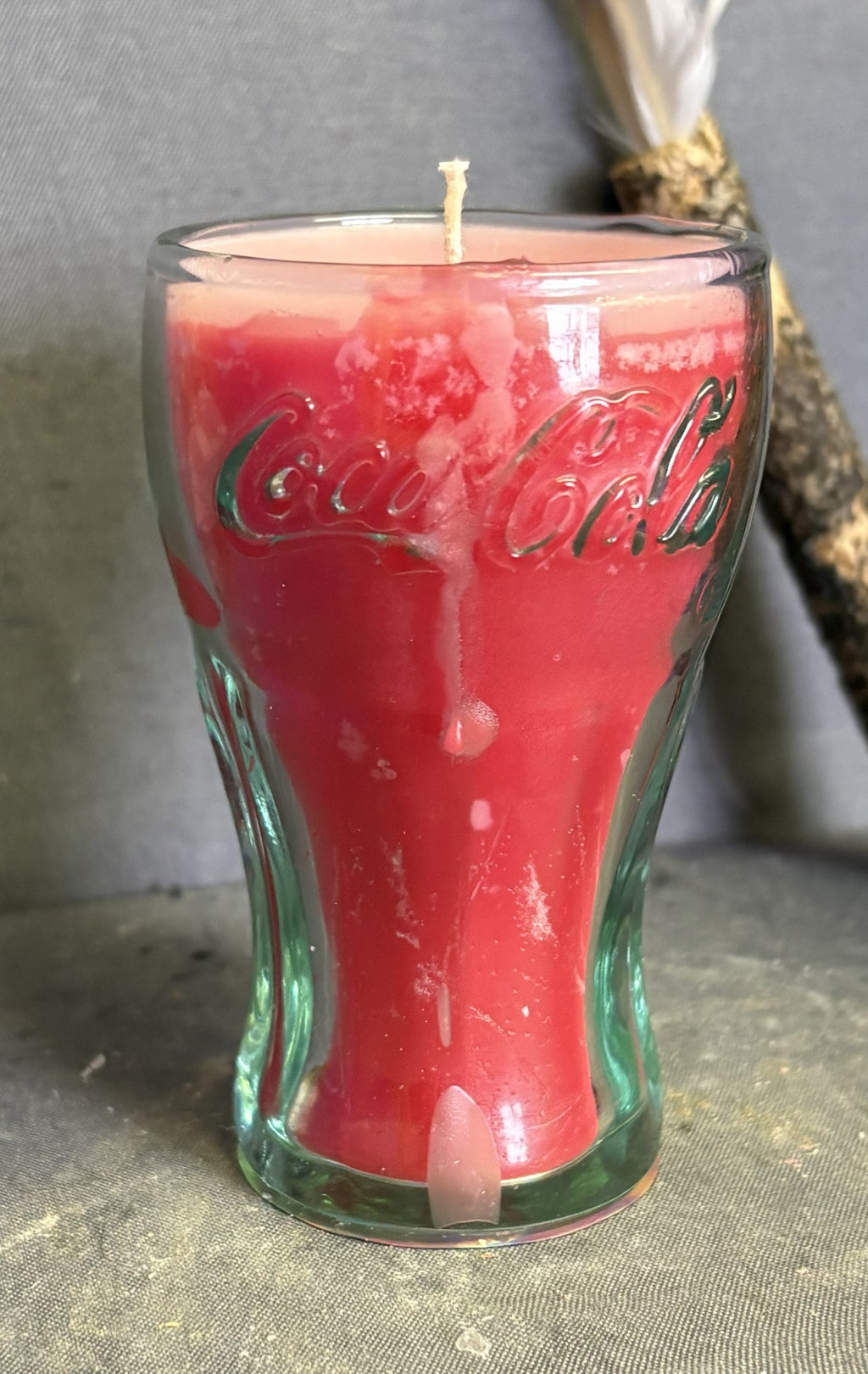 Vintage Cola Glass Candle