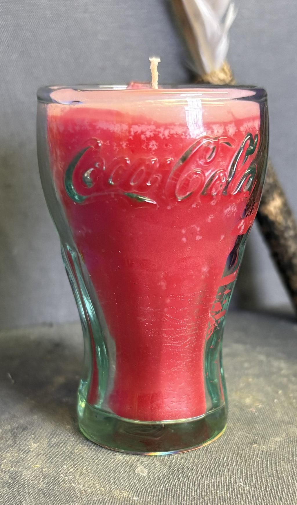 Vintage Cola Glass Candle
