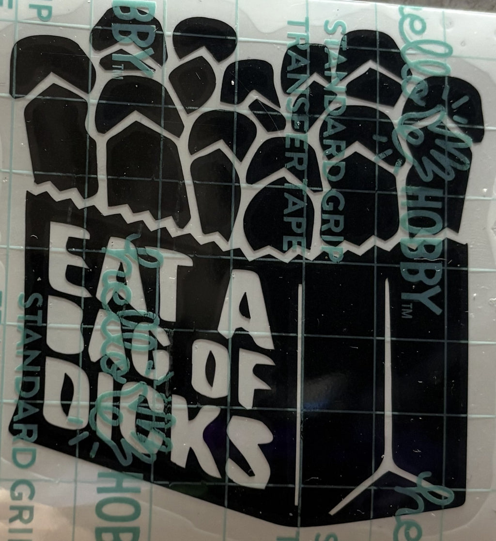 “Eat a Bag of Dicks” Funny Humor Vinyl Decal – 4x4 Inch Bold Quote Sticker