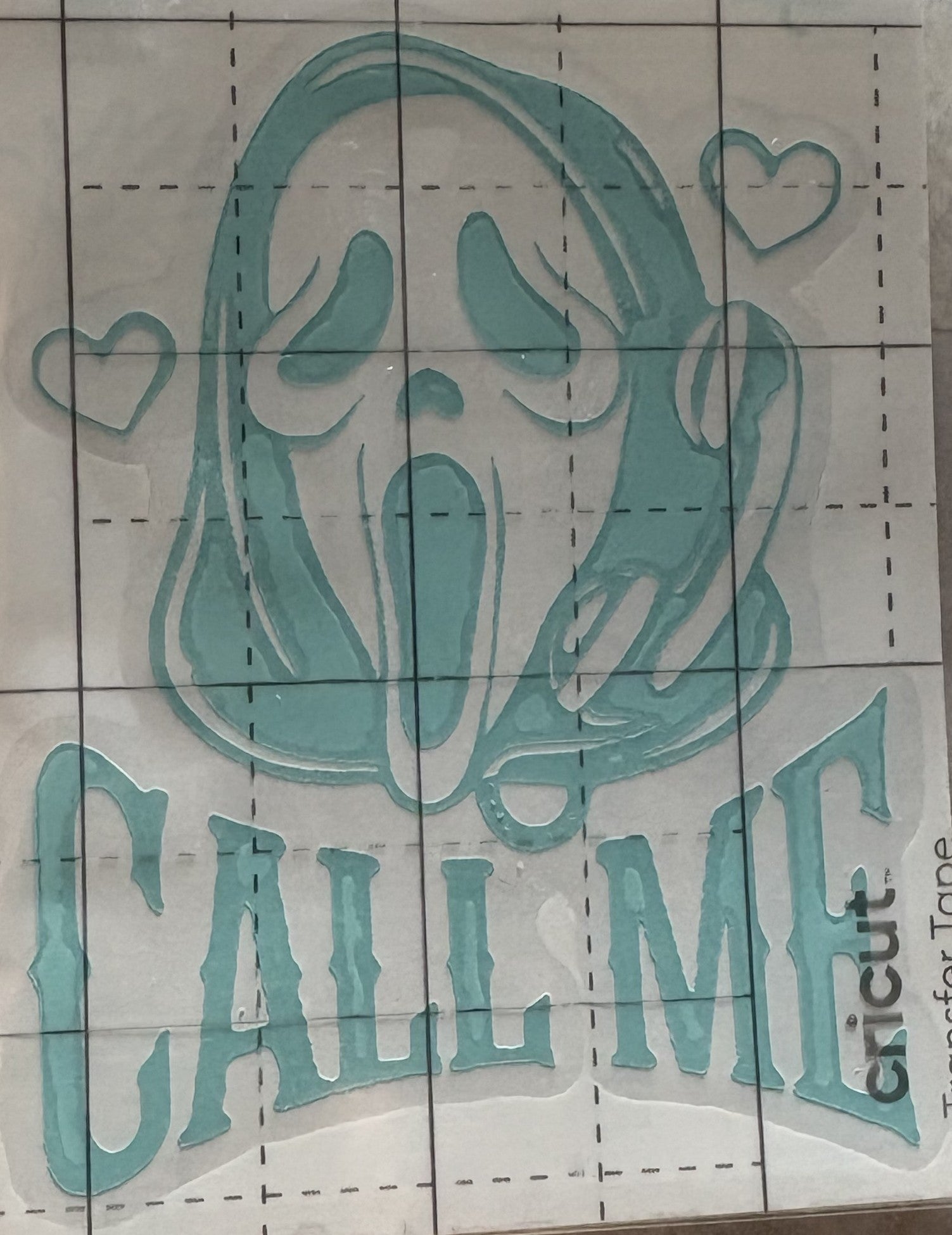 Ghostface “Call Me” Horror Vinyl Decal – 4x4 Inch Slasher Movie Sticker