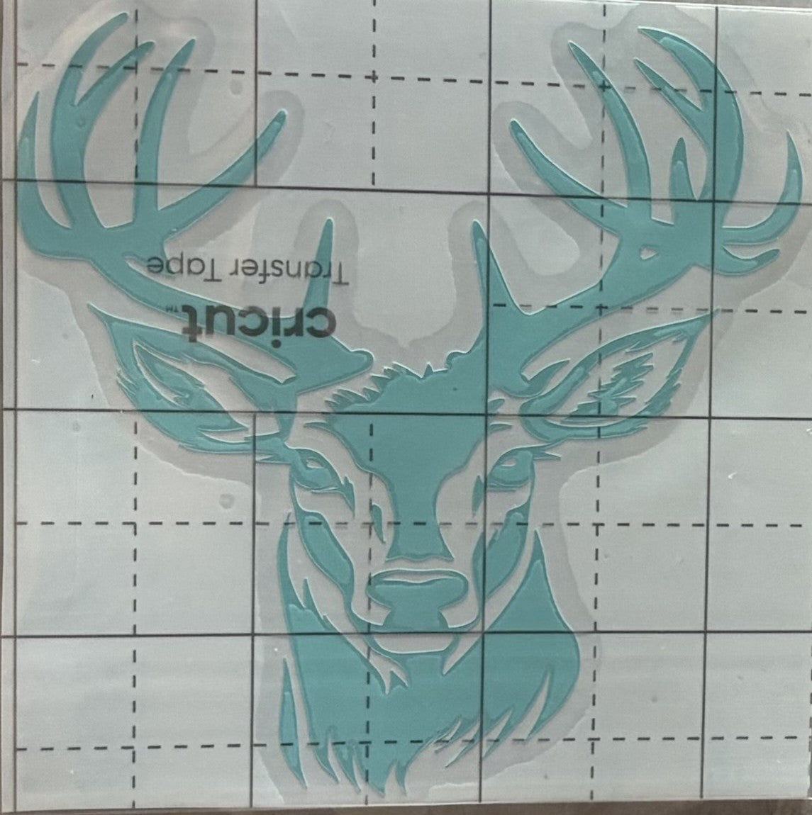 Tribal Buck Deer Vinyl Decal – 4x4 Inch Nature-Inspired Geometric Sticker
