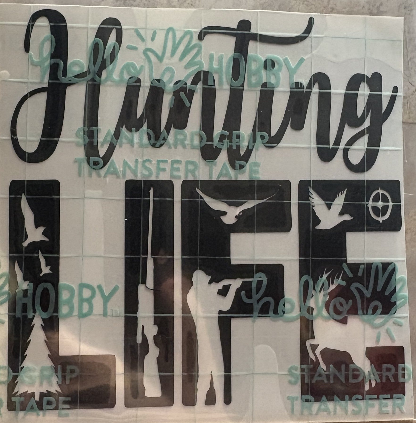 Hunting Life Vinyl Decal – 4x4 Inch Outdoorsman Hunting Sticker