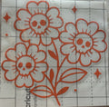 Skull Daisy Bouquet Vinyl Decal – 4x4 Inch Gothic Floral Sticker