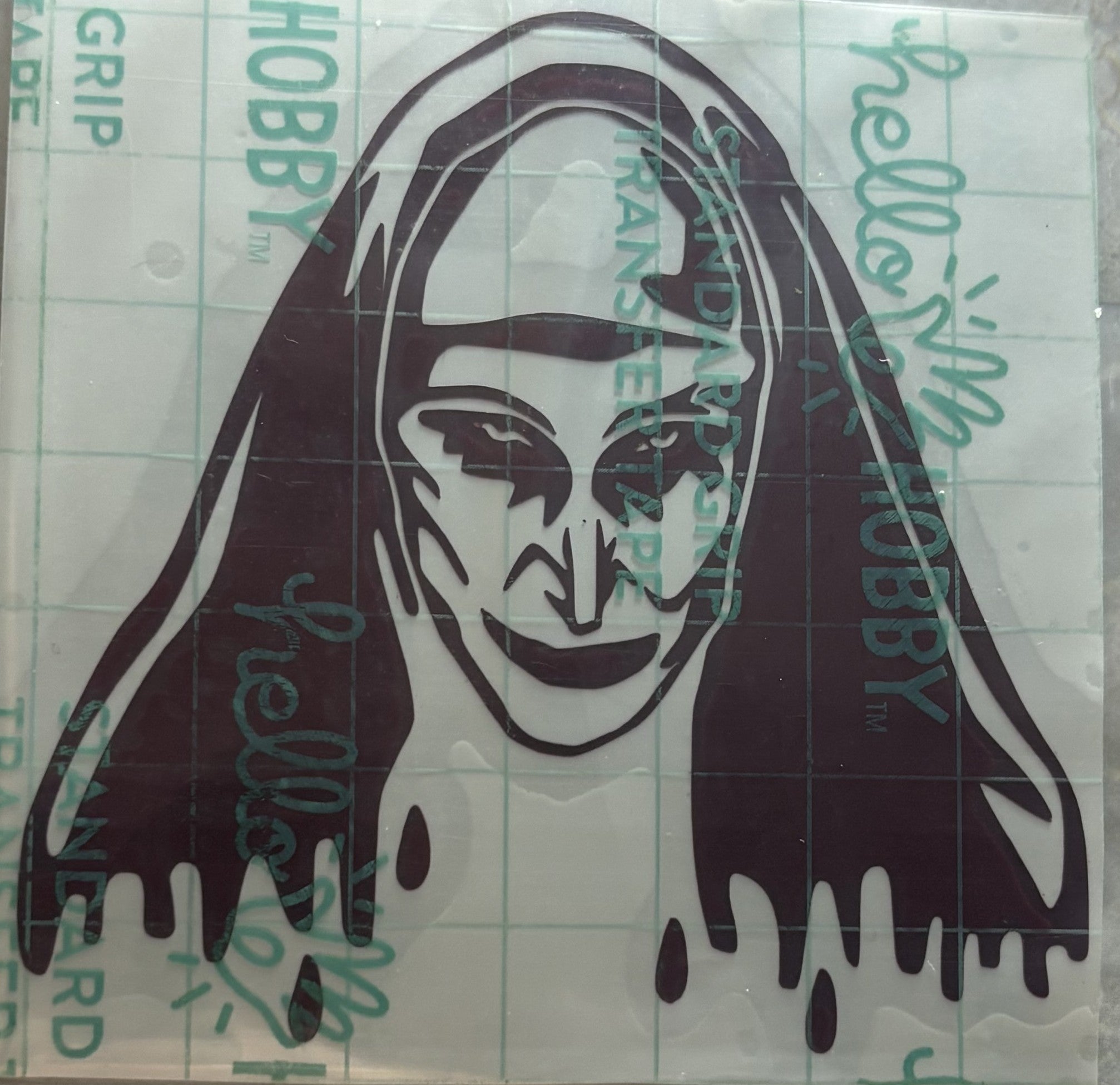 The Nun Horror Vinyl Decal – 4x4 Inch Haunted Movie Inspired Sticker