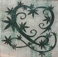 Pot Leaf Vine Heart Vinyl Decal – 4x4 Inch Botanical Nature Sticker