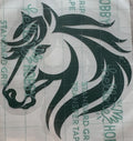 Tribal Horse Head Vinyl Decal – 4x4 Inch Geometric Equine Sticker