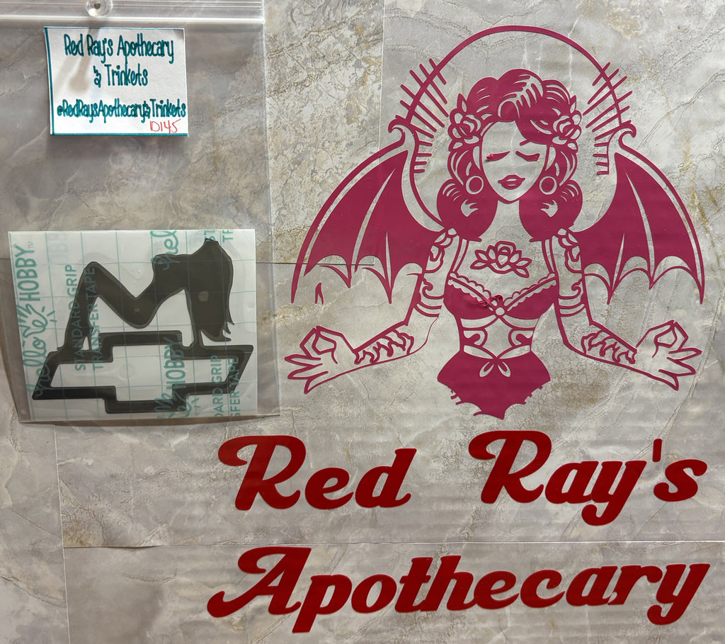 Pin-Up Beauty & Classic Chevy Emblem Vinyl Decal – 4x4 Inch Automotive Sticker