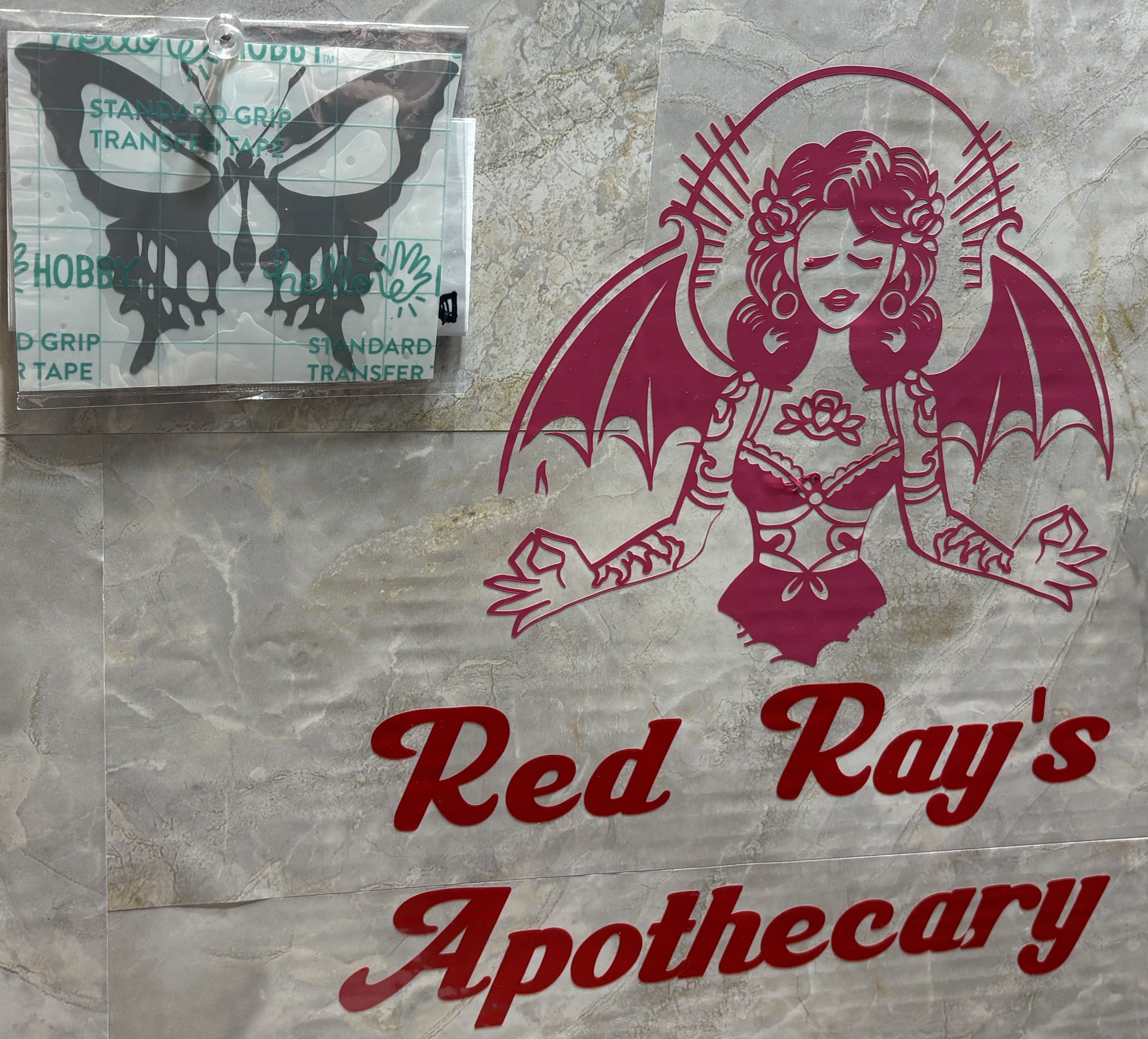 Skull Butterfly Vinyl Decal – 4x4 Inch Gothic Transformation Sticker