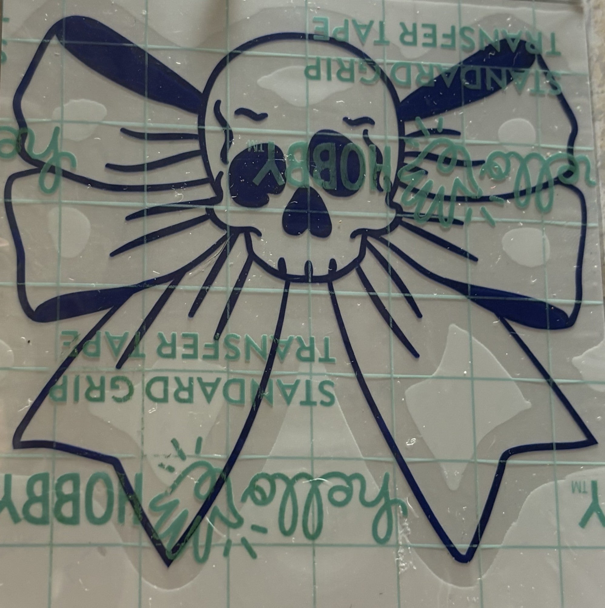 Skull Bow Vinyl Decal – 4x4 Inch Gothic Coquette Sticker