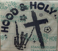 Hood & Holy Cross Decal – 4x4 Inch Skeleton Hand Vinyl Sticker