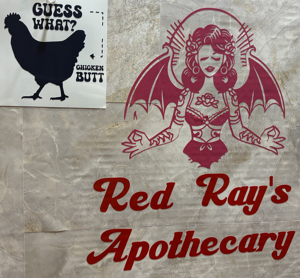 Guess What? Chicken Butt! Vinyl Decal – 4x4 Inch Funny Chicken Sticker
