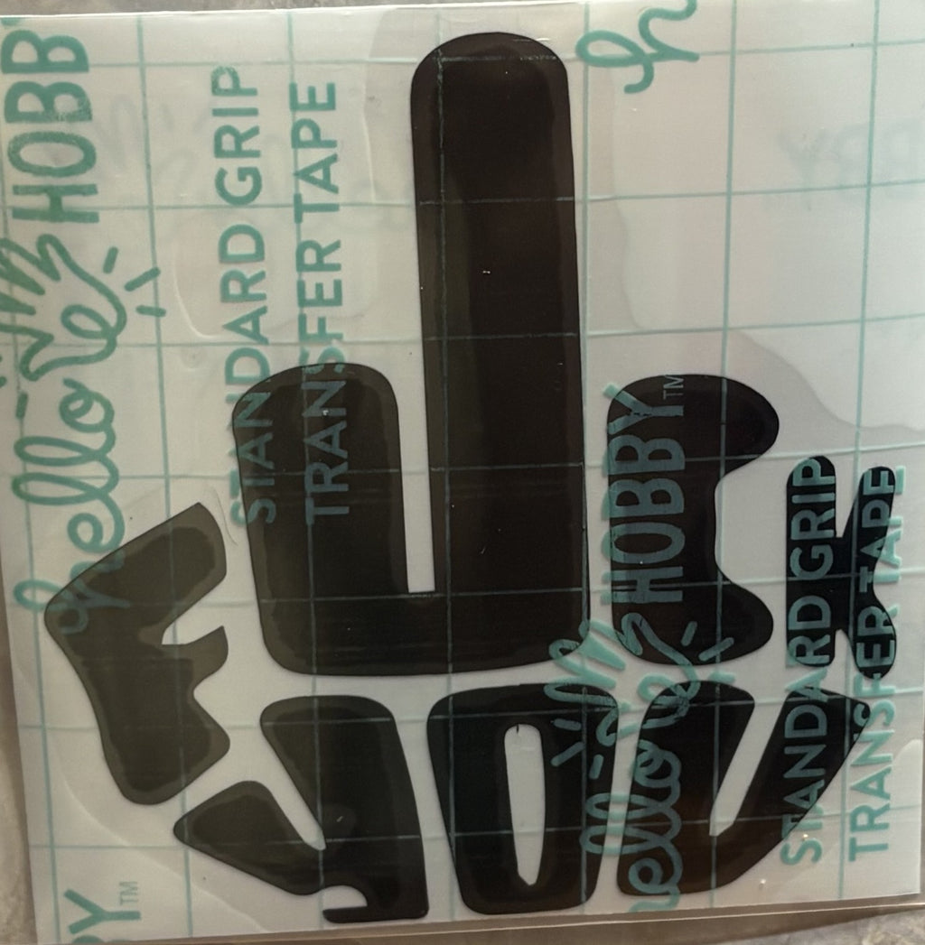 F*** You Hand Gesture Vinyl Decal – 4x4 Inch Bold Attitude Sticker