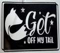 “Get Off My Tail” Fox Vinyl Decal – 4x4 Inch Funny Woodland Animal Sticker