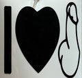 “I Love Penis” Vinyl Decal – 4x4 Inch Funny Adult Humor Sticker