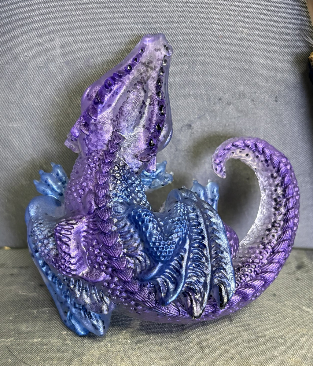 Decorative Resin Dragon Figurine Set – Set of 2 Fantasy Dragon Collectibles
