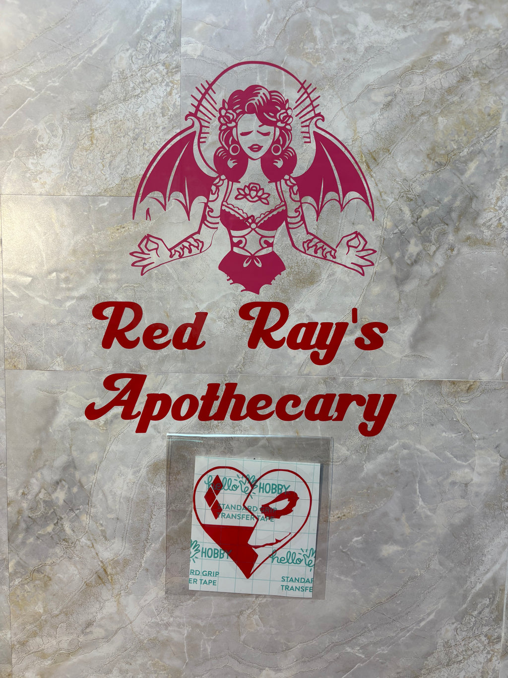 Chaos & Mischief Sweethearts Heart Decal – 4x4 Inch Gothic Romance Vinyl Sticker