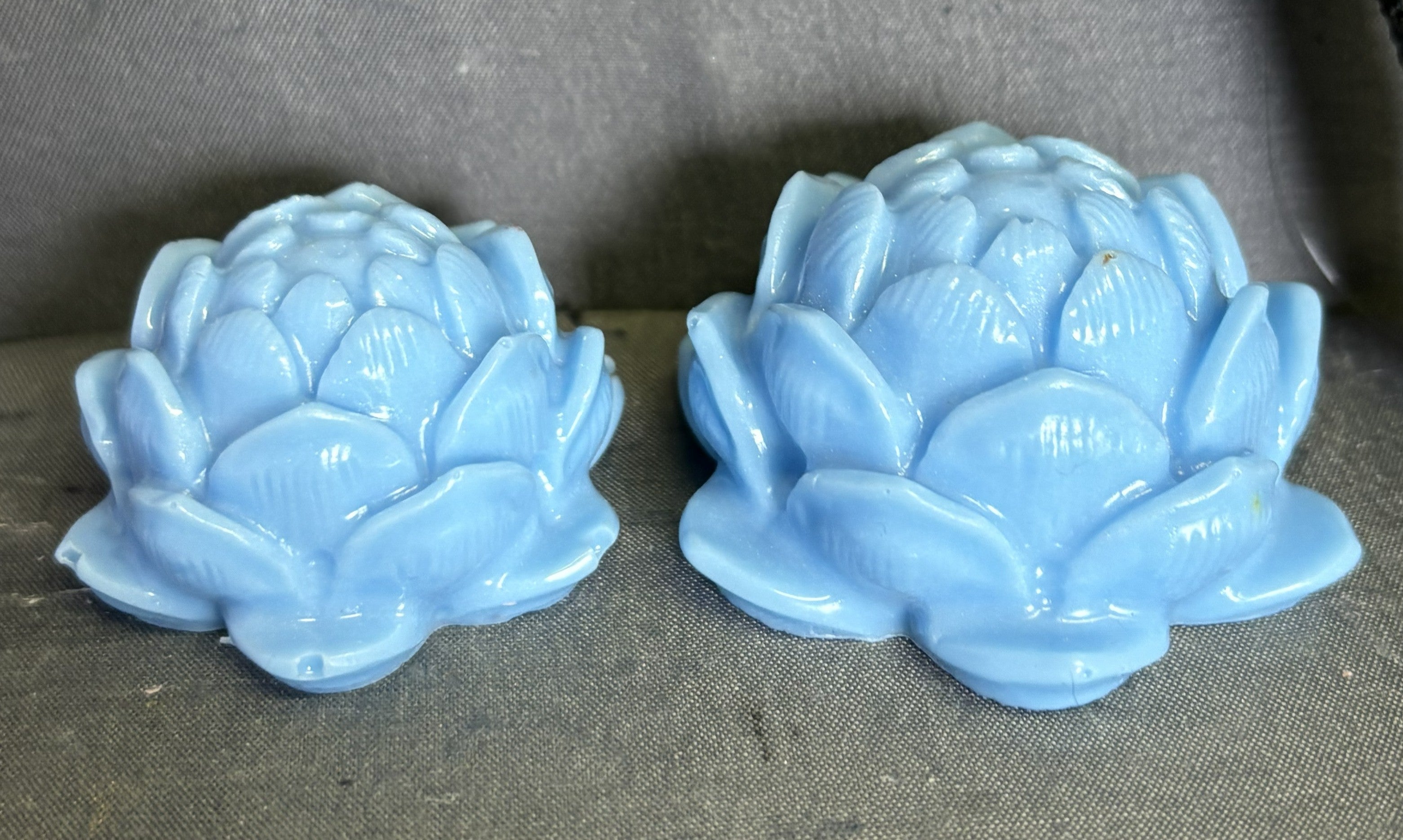Lotus Blossom Soap Set (2 Pack) – Handmade Floral Decorative Soap Bars
