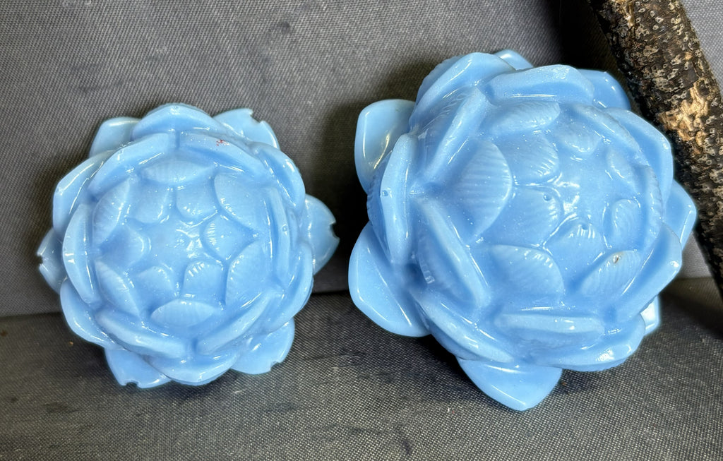 Lotus Blossom Soap Set (2 Pack) – Handmade Floral Decorative Soap Bars