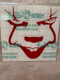 Sinister Pennywise Face Decal – 4x4 Inch Horror Vinyl Sticker