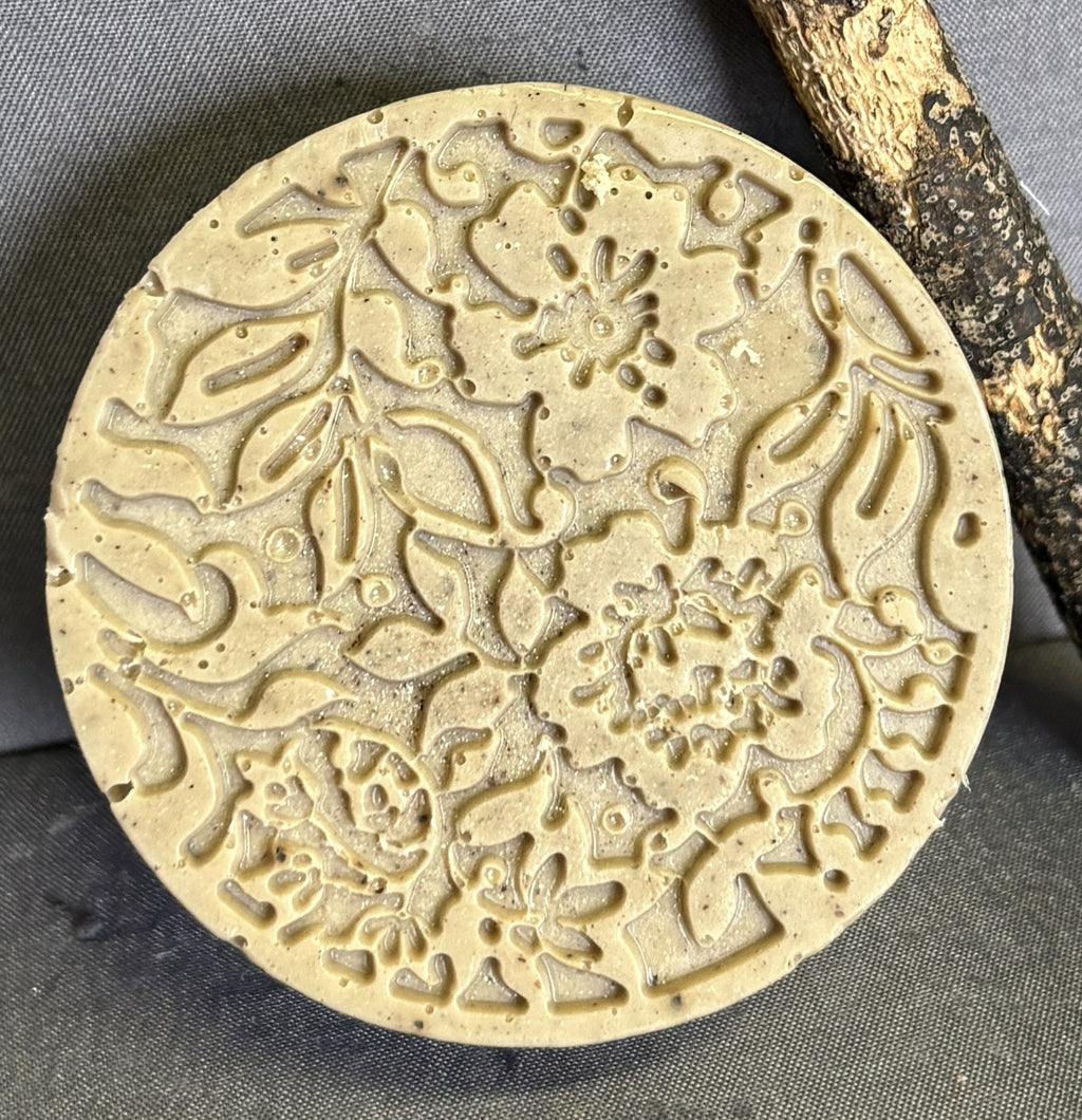 Blooming Garden Soap Bars – Handmade Round Floral Decorative Soaps Set of 4