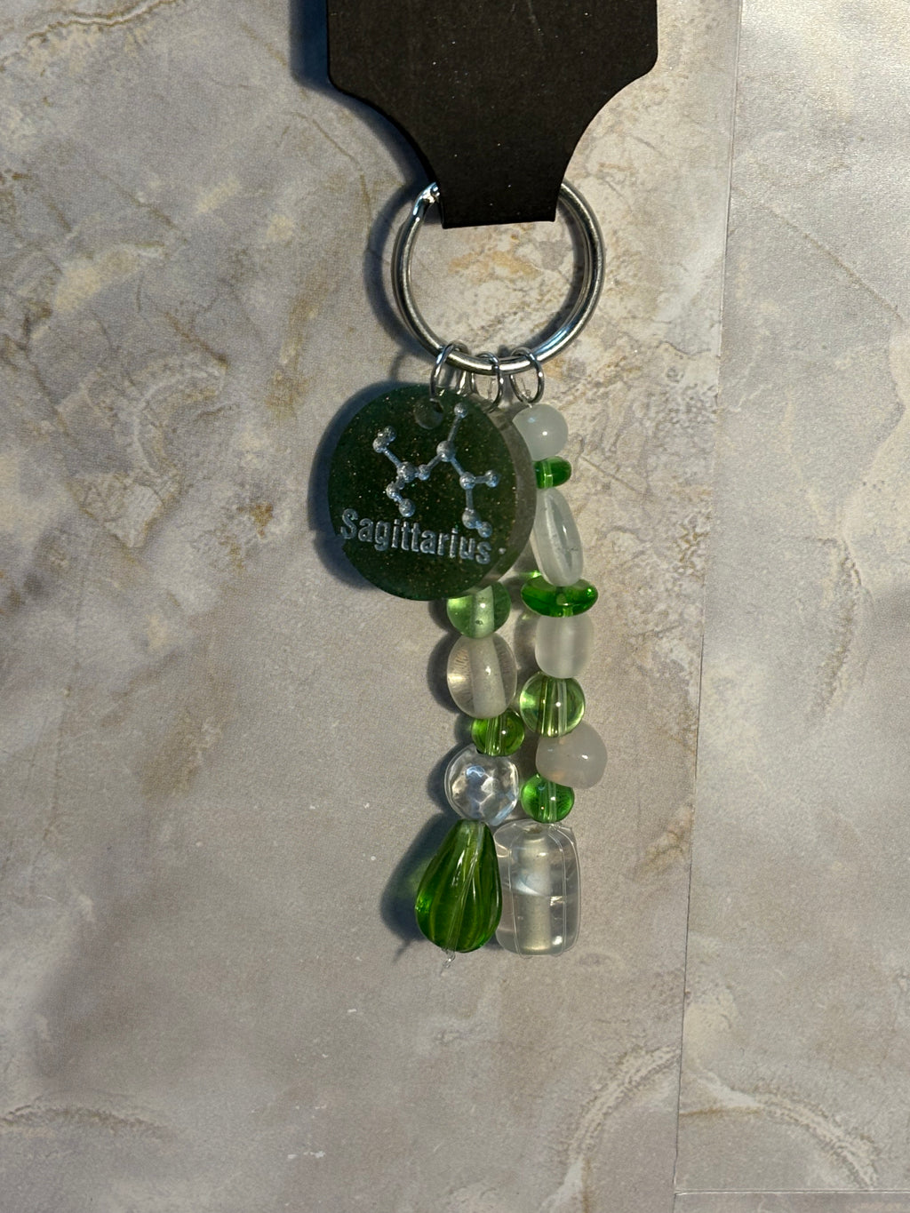 Birthstone Zodiac Keychain – Horoscope Gemstone Charm Accessory