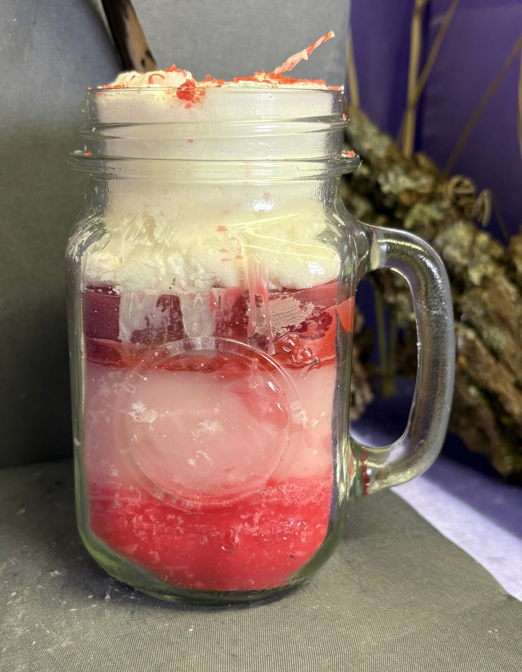 Sweet Strawberry Shake Mason Jar Candle