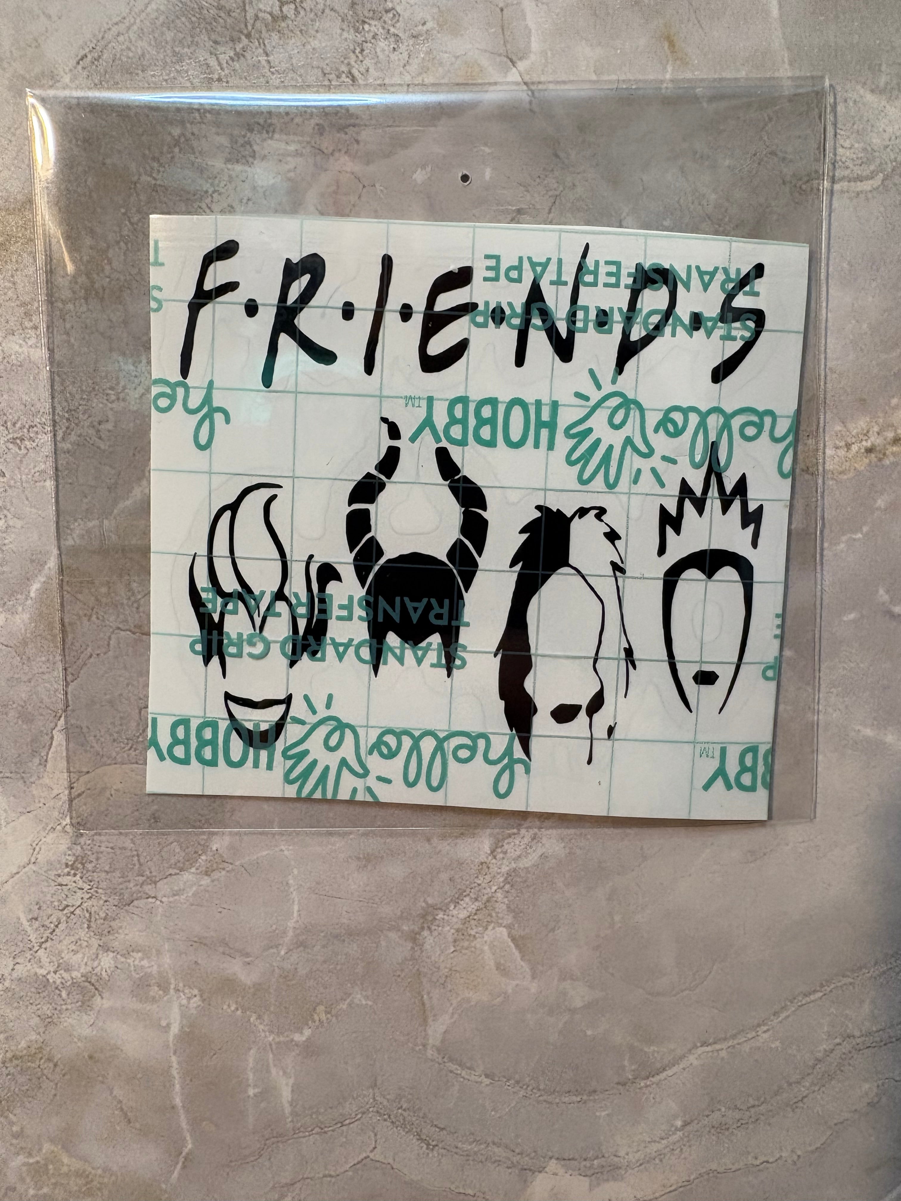Villain Besties "Friends" Vinyl Decal – 4x4 Inch Wickedly Fun Sticker